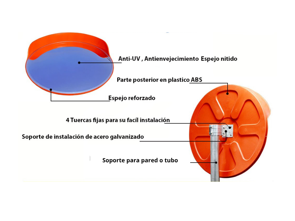Espejo Convexo PC 45 Cm